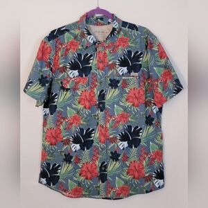 Eddie Bauer Tropical Floral Men's Shirt Size M